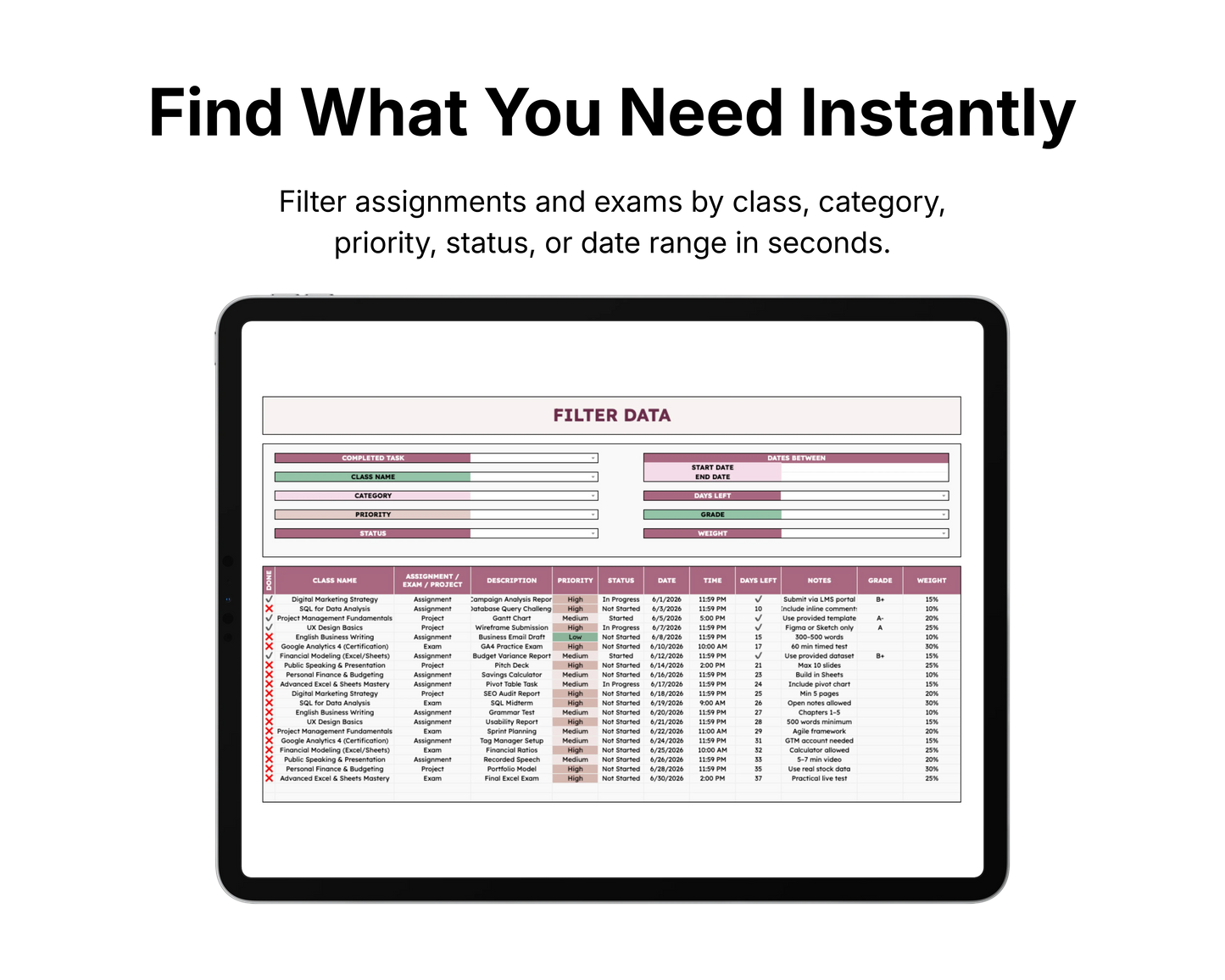 Student Planner